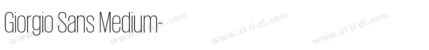 Giorgio Sans Medium字体转换